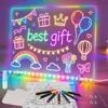 Quadro de Desenho Infantil DIY Transfronteiriço, Quadro de Desenho Luminoso, Quadro de Escrita LED para Desenho Manual, Quadro Luminoso para Grafite, Conjunto de Brinquedos de Natal
