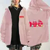 Cárdigan Sudadera con Merchandising de Grupo K-Pop, Sudadera con Capucha con Cremallera Estampada Arirang World Tour, Ropa Casual Holgada de Apoyo para Fans