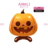 Globos de papel de aluminio de Halloween transfronterizos, con diseños de calavera de pie, momia y fantasma, para decoraciones espeluznantes de fiestas de Halloween