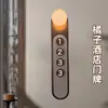 Letrero Electrónico Iluminado para Puerta de Hotel con Timbre, Modelo Recargable de Acrílico Degradado para Casa Club