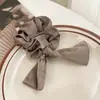 Novo Scrunchie de Tecido Laço para Cabelo Laço Intestino Grande Não Machuca o Cabelo Nuca Cabelo Longo Corda de Cabelo Acessório de Cabelo Atmosfera