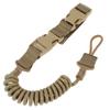 Lanyard Táctico Multifuncional para Ventilador Militar al Aire Libre, Cuerda de Seguridad para Arma, Llavero Elástico Anti-Pérdida con Resorte, Resistente al Desgaste