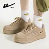 Nuevos Zapatos de Moda con Suela Gruesa para Hombres y Mujeres, Zapatos Sencillos Versátiles de Otoño, Tenis Casuales de Color Sólido Estilo Retro Hong Kong para Parejas