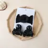 Faixa de Cabelo para Bebê Meias Antiderrapantes Conjunto Faixa Protetora de Moleira 0-1 Ano Acessórios de Cabelo de Bebê Flor Fofa Laço