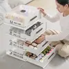 Caixa de armazenamento minimalista para lingerie e roupas íntimas, estilo gaveta, para uso doméstico ou em dormitório, transparente, com divisórias para organizar lingerie e meias, disponível para dropshipping