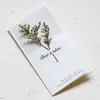 Cartão de felicitações feito à mão DIY com flores secas, criativo, gipsofila, flor estrela, arte, cartão de aniversário, Dia de Ano Novo, Natal, atacado