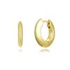 Fabricante Vende Pendientes Redondos Planos de Oro Grueso de Color Duradero, Modernos y a la Moda, Transfronterizos Kzce527
