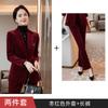 Chaqueta de Traje Roja Verde Azul Negro para Mujer Otoño de Alta Gama Temperamento Femenino Top Terciopelo Dorado Conjunto de Traje Pequeño