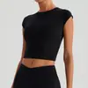 Camiseta Deportiva Transparente Transfronteriza con Almohadilla Fija Extraíble en el Pecho, Manga Corta Sexy de Espalda Descubierta, Aspecto Adelgazante, Chaleco de Fitness