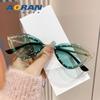 Nuevas gafas de sol retro europeas y americanas, dulces, geniales y atractivas, sin marco, de cara pequeña, estilo para mujer, estilo coreano, gafas de sol de moda.