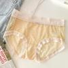 3 Roupa íntima feminina estilo japonês sexy supermacia malha renda sem costura cuecas antibacterianas shorts cabeça