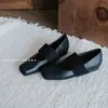 Versión de Cuero Suave de Zapatos de Moda Estilo Ballet Normcore para Mujer 2025 Nuevo Patrón de Nariz de Cerdo Elefante Zapatos Mary Jane Súper Suaves Retro