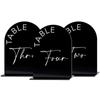 BTU327 Arco Transfronterizo Acrílico Digital Tarjeta de Mesa Boda Placa Número de Mesa Tarjeta de Mesa Comedor DIY Tarjeta de Asiento Personalizada