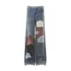 Calça Jeans Digital Patchwork Color Block para Homem, Estilo Punk, Lavada e Desgastada, Perna Larga Solta Comprimento Total, Única e Distinta