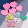 DIY Vários Dia dos Namorados Amor Pingente Decoração Chaveiro Pingente para Celular Fazendo Molde de Silicone