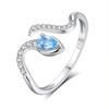 Anel de Cobra com Senso de Design Prata de Lei s925 Prata Banhada com Pedra Preciosa de Cor Natural Ano do Cobra de Nicho Sênior Anel de Cobra Feminino Personalidade