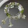 Pulseira de Miçangas Borboleta Estilo Chinês Mesmo Estilo Feminina Impressão Luxo Leve Nicho Alto Padrão Elegante Pulseira de Casal Presente para Namorada