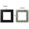 Acessórios transfronteiriços pretos do soquete do interruptor de parede 86 Quadro do PC e módulo de função 52 podem ser combinados livremente