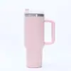 Taza Termo de Acero Inoxidable 304 Transfronteriza, Taza para Hielo de Gran Capacidad 40 oz, Gran Capacidad con Asa, Portátil para Uso en Exteriores y Uso en Automóvil