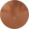 Amazon Transfronterizo Versátil Collar de 26 Letras Oro Colgante Pequeño Collar Personalizado Viajero Fiesta Regalo para Damas
