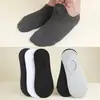 Meias Invisíveis Finas Simples para Primavera e Verão para Mulheres, Baixo Corte que Não Escorrega, Meias Curtas Color Block Retro Estilo Coreano