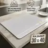 Tapete de escorrer para cozinha transfronteiriço, tapete de mesa absorvente de água e de secagem rápida, tapete antiderrapante de terra de diatomáceas, resistente à sujeira, isolante térmico, tapete de mesa anti-escaldante atacado