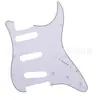 St Sq Pickguard Único para Guitarra Elétrica Painel Frontal de Cobertura para Guitarra Elétrica Sss Borda de Três Camadas Branco Preto Branco