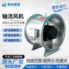 Ventilador Axial Industrial de Alta Potência Resistente a Altas Temperaturas Baixo Ruído Velocidade Única/Dupla para Porão, Garagem e Shopping Center