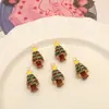 Colgante de Dibujos Animados Navideños Cuentas Sueltas Material para Manualidades con Cuentas Pulsera Collar Cadena para Teléfono Móvil Accesorios de Joyería Colgante