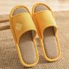 Chinelos de Linho para Homens, Universais para Todas as Estações, Casa Interna, Antiderrapantes, Solado Macio, Absorventes de Suor, Silenciosos, Chinelos de Algodão e Linho para Casal para Mulheres