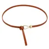 Moda Femenina Estilo Coreano Hebilla de Gota de Agua Cinturón Nudo sin Agujeros Vestido Suéter Accesorios Cinturón Decorativo Adelgazante
