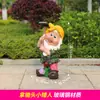 Escultura de Personagem de Desenho Animado Grande de Fibra de Vidro para Exterior Anão da Branca de Neve Artesanato Enfeites Decorativos para Jardim de Infância