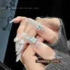 Nova Caixa de Joias com Pérolas de Zircônia Acessórios para Nail Art Pérolas de Alto Brilho Estilo Francês Empilhável Strass Decorações de Unhas Prontas Venda por Atacado