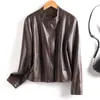 Ropa de mujer de estilo europeo y americano transfronteriza, nueva colección de otoño 2026: cuello solapa, abrigo de piel de oveja con cinturón, top talla grande