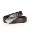 Cinturón para Hombre Casual de Negocios Doble Línea Hebilla Automática Cinturón Hebilla de Hierro Láser Cinturón para Pantalones Suministro Transfronterizo