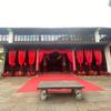 Decoración de Fondo para Auditorio de Bodas Patio Rural Pared de Balcón Tela para Techo de Habitación de Bodas Manto Banner Creativo de Flores Estilo Chino