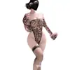 Comercio Exterior Lencería Erótica Estampado de Leopardo Body Uniforme Sexy Tentación Sin Quitarse Apasionada Sirvienta Atuendo Transparente Dropshipping