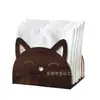 Porta Servilletas de Madera con Diseño de Gato Hueco Transfronterizo, Caja de Almacenamiento de Servilletas para Mesa de Restaurante, Adorno Decorativo de Animal Lindo para Mesa