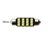 Luz LED de coche decodificadora de doble punta Canbus 39MM 41MM 2835 12SMD luz de techo luz de matrícula