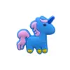 Nueva Decoración de Hebilla para Cordones de Unicornio Linda Flor de Zapato de PVC Hebilla de Zapato Flor de Zapato de Poni Arcoíris Hebilla de Zapato Desmontable DIY