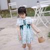 Dropshipping 2025 Nueva Ropa de Verano para Niños Vestido Floral Sencillo de Manga Corta para Niñas Falda Española para Niños