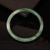 Pulseira Sino Vareta Grossa 8mm Diâmetro Interno 60mm Pulseira Tira Redonda Vidro Imitação Jade Pulseira Flor Flutuante Cordão Pulseira Guifei Presente