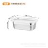 Acero inoxidable grado alimenticio estilo europeo crisper lonchera de acero inoxidable refrigerador de frutas caja de almacenamiento especial congelador