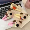 Pinza para el pelo de oso de mantequilla de peluche de dibujos animados, pinza lateral, pinza Bb grande, pinza para el pelo, pinza para flequillo, pinza para maquillaje, pinza para el pelo, accesorios para el pelo