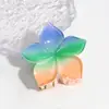Pinza para el pelo de Plumeria Transfronteriza Europea y Americana Pinza para el pelo de Flor Degradada Estilo Festivo Pinza de Tiburón de Gama Alta Joyería para la Cabeza Venta al por Mayor