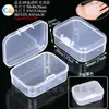 Caja de Almacenamiento de Tapones para los Oídos de Esponja, Mini Caja para Pendientes, Caja de Plástico para Auriculares, Caja Cuadrada Pequeña, Caja Redonda Pequeña, Caja de Embalaje para Tapones para los Oídos de 5 Compartimentos