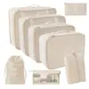 2025 Novas Sacolas Organizadoras Populares para Cosméticos, Mudança, Viagem, Conjunto de Sete Peças para Roupas, Colchas, Roupa Íntima, Desktop Atacado