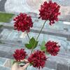 Oferta Especial Tema Rojo Grande Boda Flor Artificial Al Por Mayor Nuevo Estilo Chino Borgoña Flor de Guía de Camino Base de Fila de Flores Artificiales