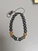 Pulseras europeas y americanas para hombre transfronterizas, piedra de ojo de tigre, lapislázuli, piedra con patrón azul, pulseras elásticas de colores mixtos, joyería de estilo europeo y americano al por mayor