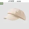 Sombrero Octagonal Abotonado de Gama Alta Estilo Chino para Mujer, Boina Retro de Primavera y Otoño con Elementos Chinos, Directo de Fábrica, en Stock